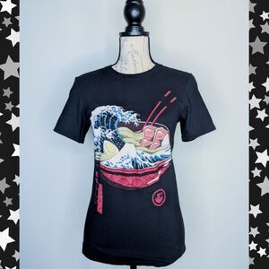 Hot Topic Black Ramen Graphic T-Shirt Size XS